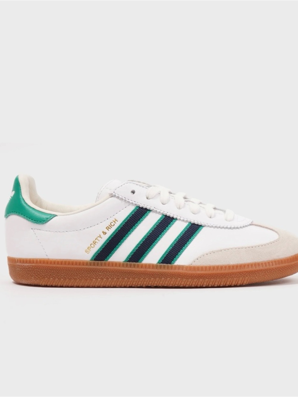 Sporty & Rich Adidas AS 250 (White/Green/Navy) Unisex